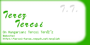 terez tercsi business card